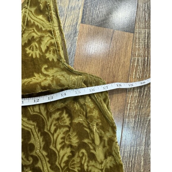 Chelsea & Violet Anthropologie Women Sleeveless Green Burnout Fairy Dress XSmall - Picture 4 of 4